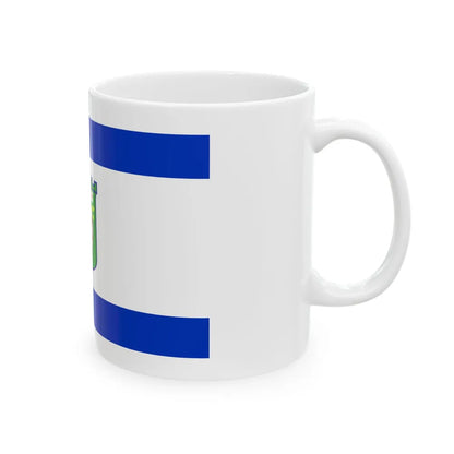 Flag of Tel Aviv Israel - White Coffee Mug-Go Mug Yourself