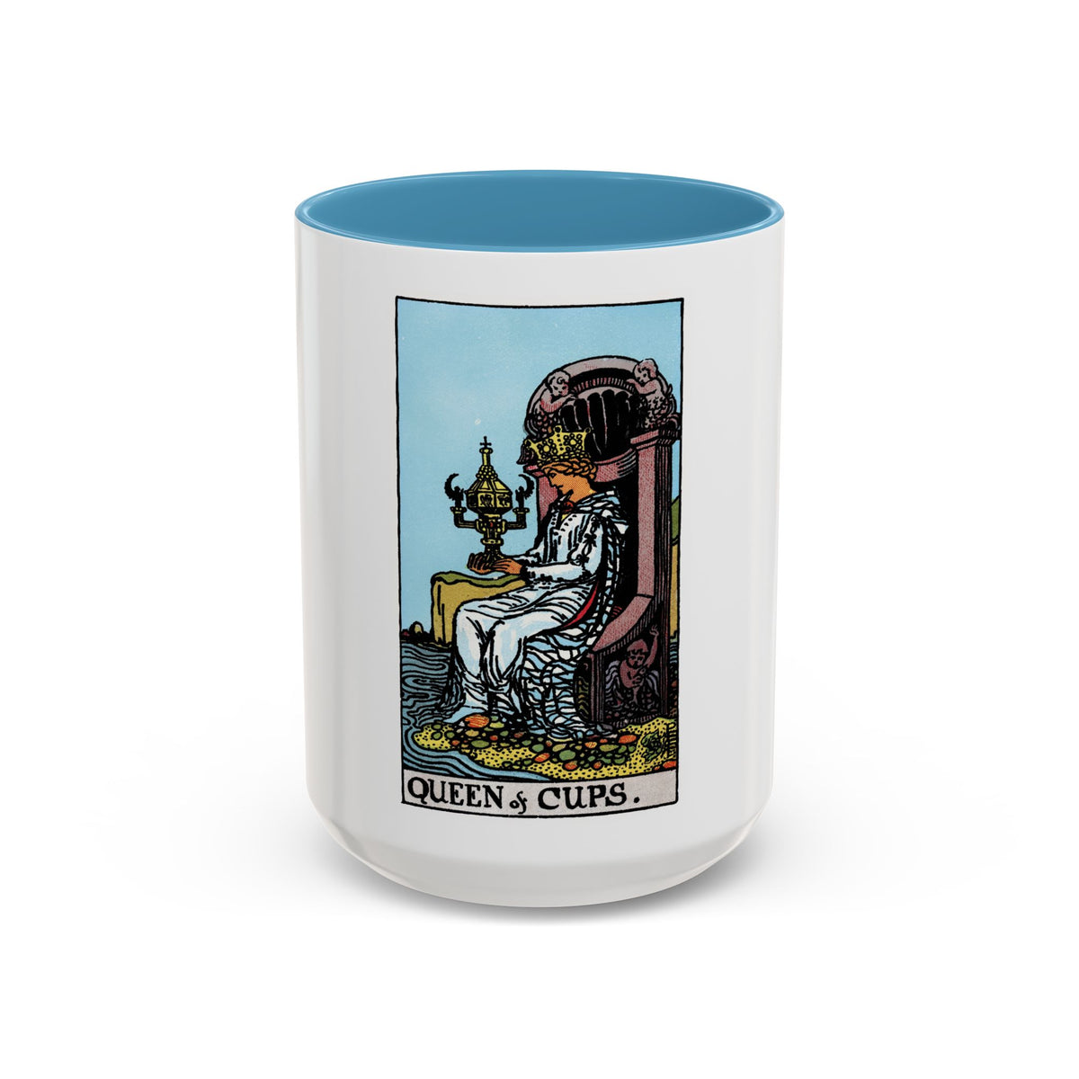 The Queen of Cups (Tarot Card) Accent Coffee Mug