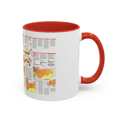Russia - Soviet Union 2 (1990) (Map) Accent Coffee Mug