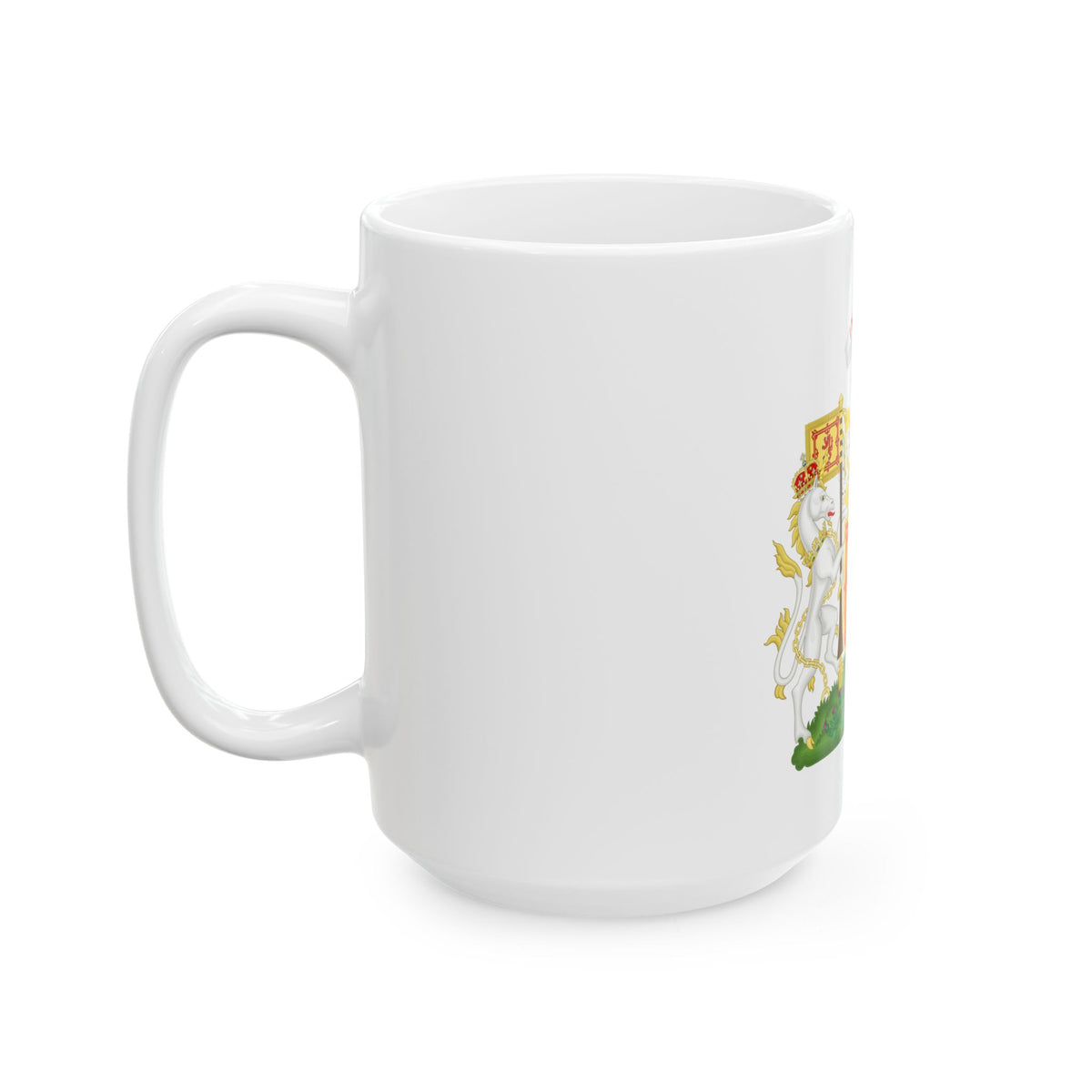 Royal Coat of Arms of the Kingdom of Scotland - White Coffee Mug