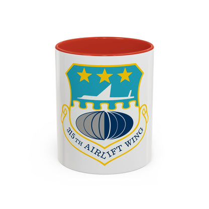 315th Airlift Wing (U.S. Air Force) Accent Coffee Mug
