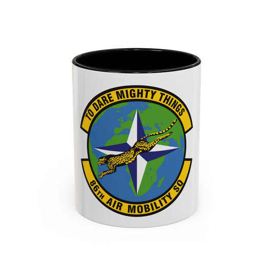 86th Air Mobility Squadron (U.S. Air Force) Accent Coffee Mug
