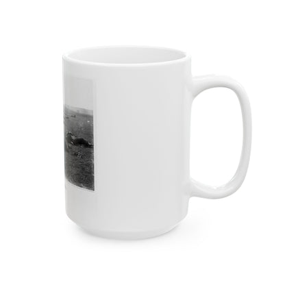 Incidents Of The War. A Harvest Of Death, Gettysburg, July, 1863 (U.S. Civil War) White Coffee Mug