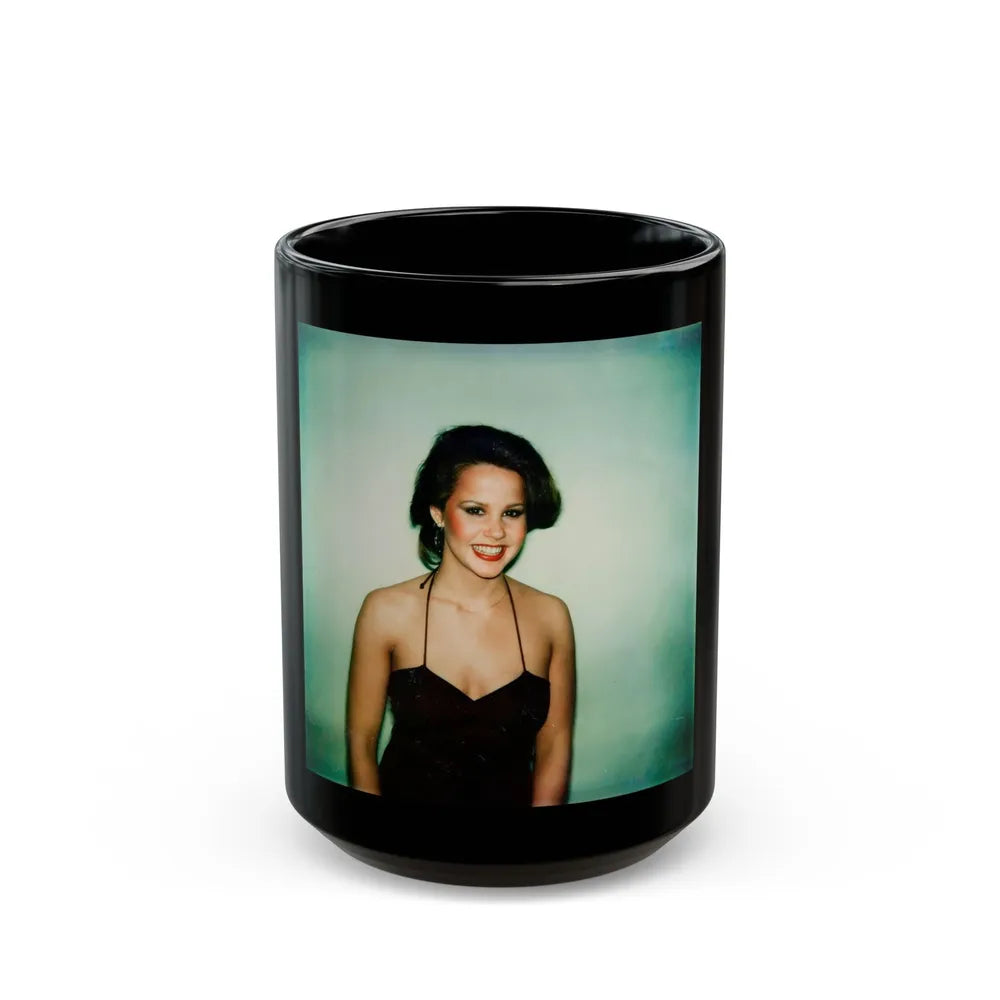 Linda Blair #20 1 (Vintage Female Icon) Black Coffee Mug-15oz-Go Mug Yourself