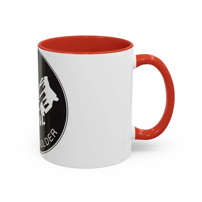 Seal of Boulder Colorado - Accent Coffee Mug-Go Mug Yourself