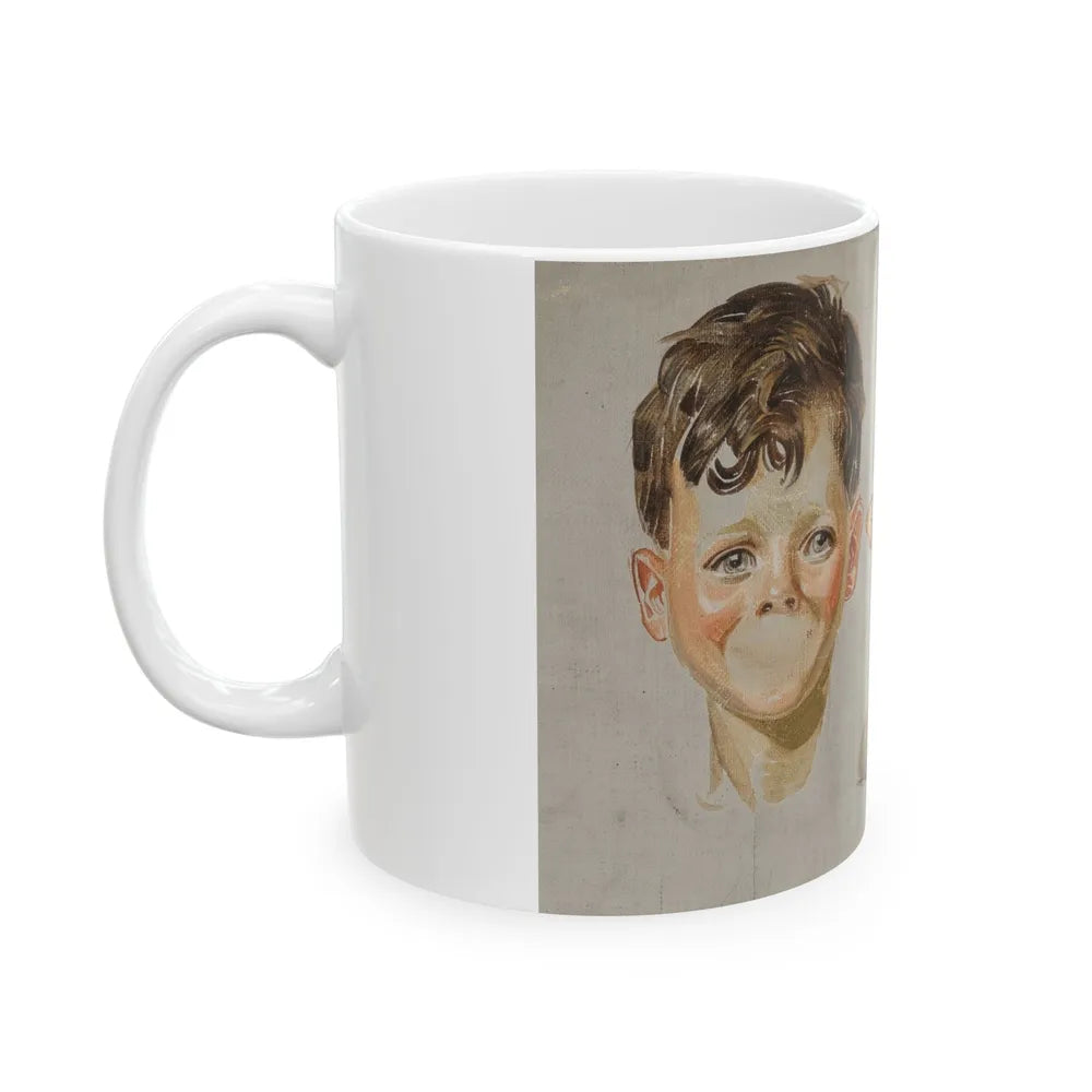 Boy study - White Coffee Mug-Go Mug Yourself