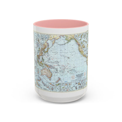 Pacific Ocean (1952) (Map) Accent Coffee Mug