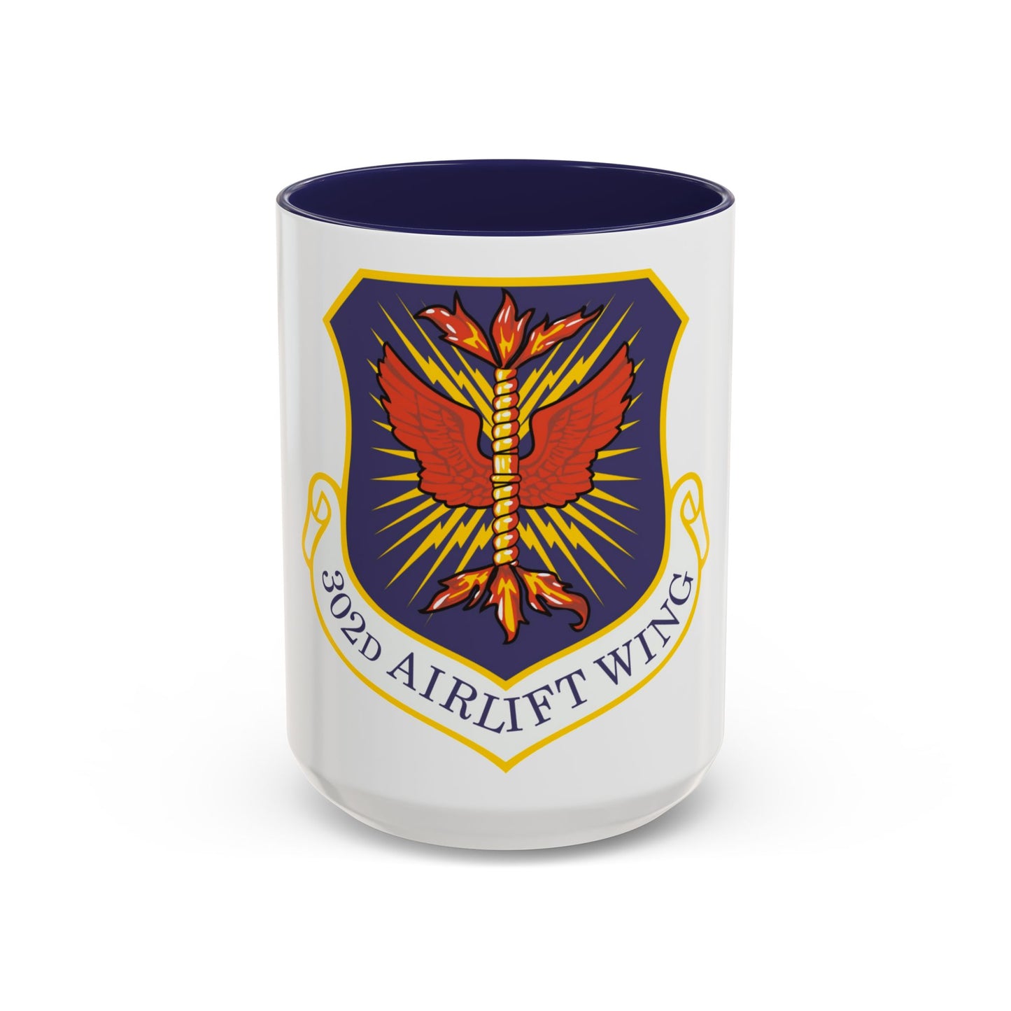 302d Airlift Wing (U.S. Air Force) Accent Coffee Mug