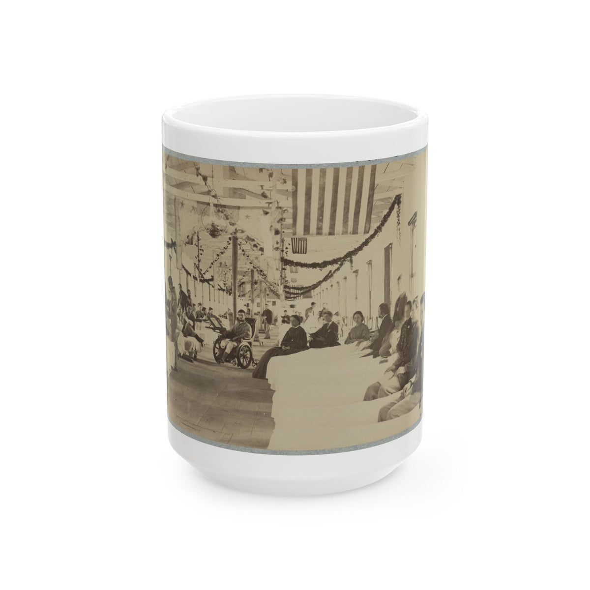 A Ward In Armory Square Hospital, Washington, D.C. (U.S. Civil War) White Coffee Mug
