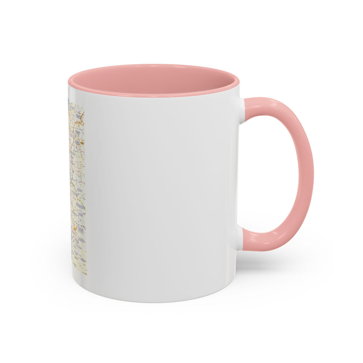 Middle East - Holy Land 1 (1989) (Map) Accent Coffee Mug