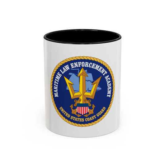 USCG Maritime Law Enforcement Academy (U.S. Coast Guard) Accent Coffee Mug