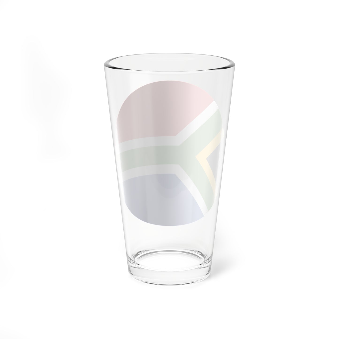 South-africa flag icon round (South Africa) Pint Glass 16oz