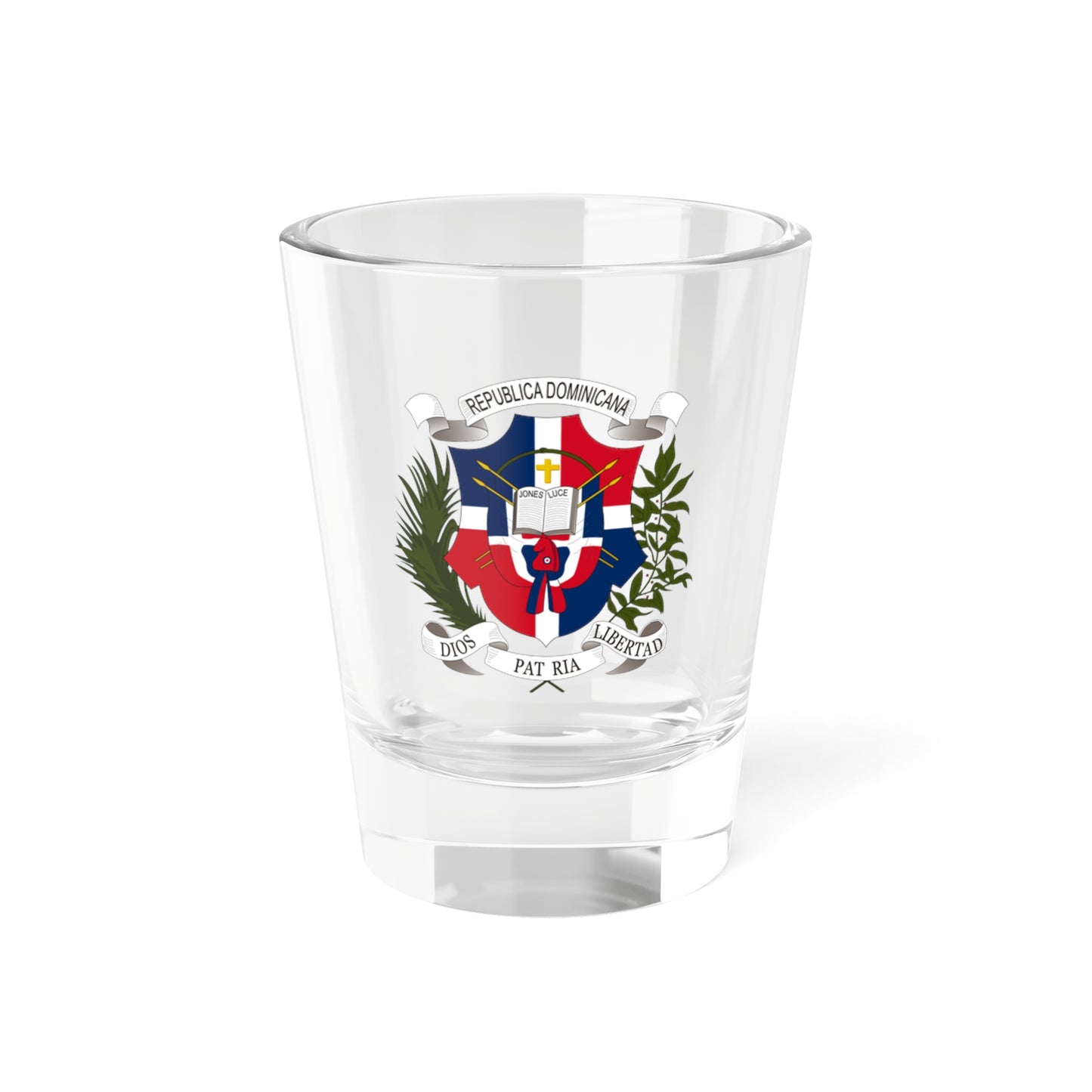 Coat of arms of the Dominican Republic (1860) - Shot Glass 1.5oz