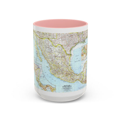 Central America - Mexico (1961) (Map) Accent Coffee Mug