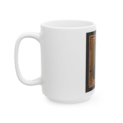 Unidentified Soldier In Confederate Shell Jacket(2) (U.S. Civil War) White Coffee Mug