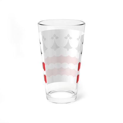 Vannetais Oriental traditional district flag (France) Pint Glass 16oz