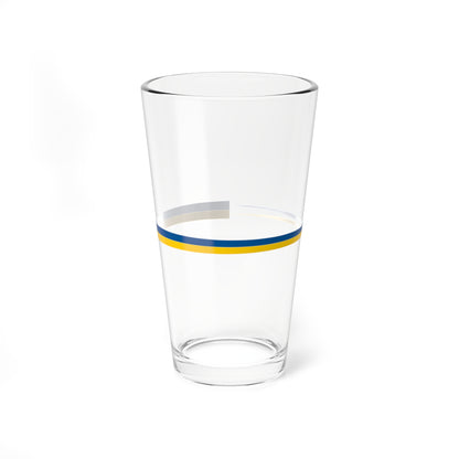 Naval Rank Flag of Sweden - Orlogsvimpel (Sweden) Pint Glass 16oz