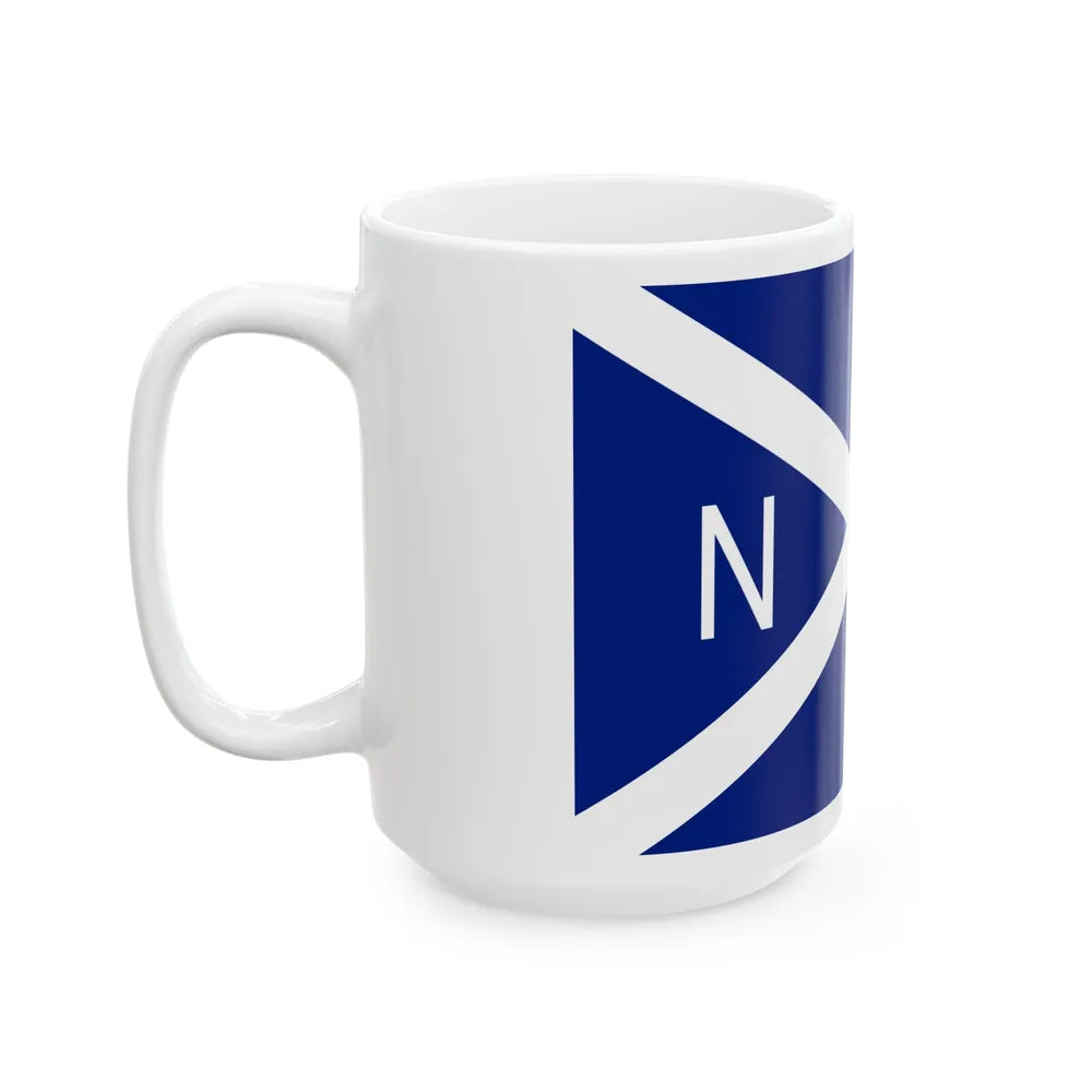 Flag of National Scottish Antarctic Expedition - White Coffee Mug-Go Mug Yourself