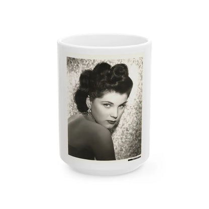 Debra Paget #144 (Vintage Female Icon) White Coffee Mug-15oz-Go Mug Yourself