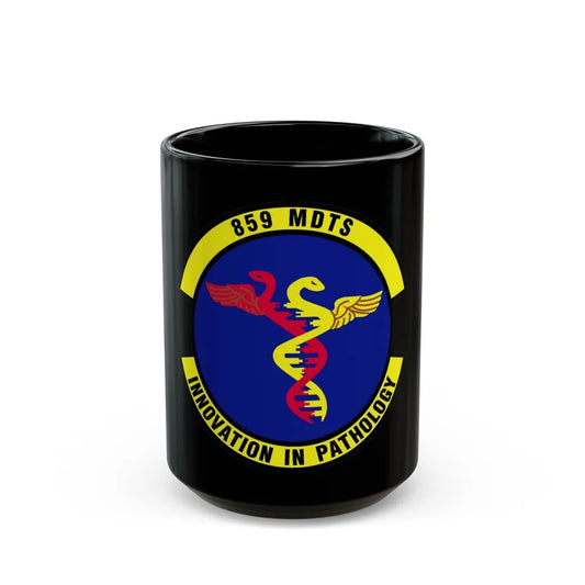 859th Diagnostics and Therapeutics Squadron (U.S. Air Force) Black Coffee Mug-15oz-Go Mug Yourself