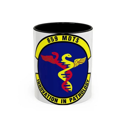 859th Diagnostics and Therapeutics Squadron (U.S. Air Force) Accent Coffee Mug 11oz Black - Go Mug Yourself