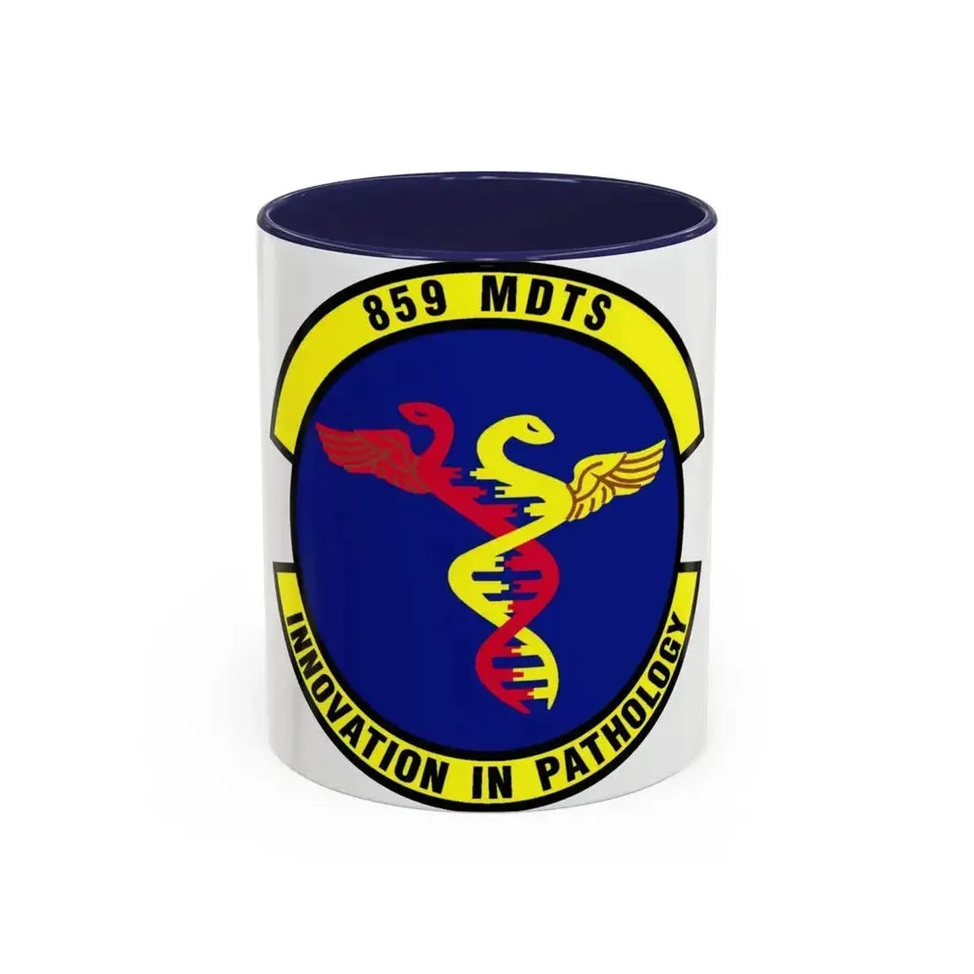 859th Diagnostics and Therapeutics Squadron (U.S. Air Force) Accent Coffee Mug 11oz Navy - Go Mug Yourself