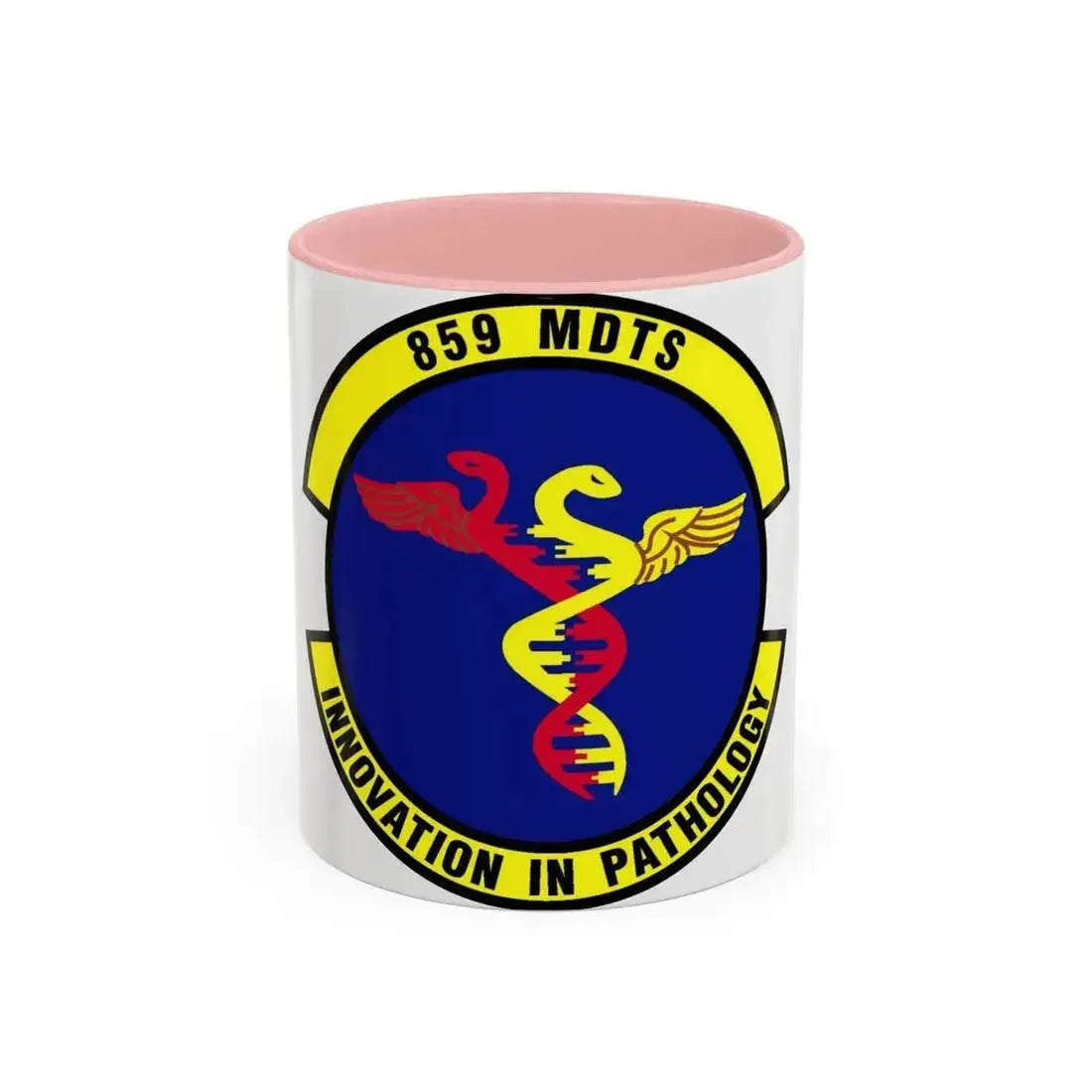859th Diagnostics and Therapeutics Squadron (U.S. Air Force) Accent Coffee Mug 11oz Pink - Go Mug Yourself