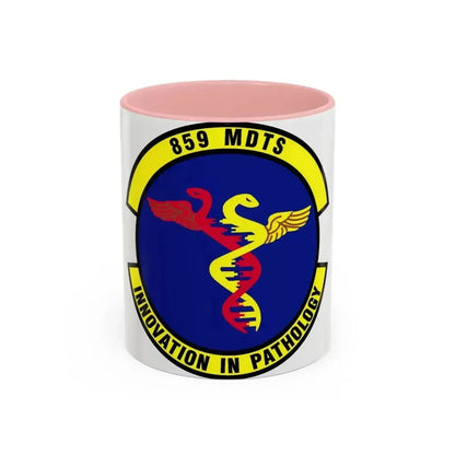 859th Diagnostics and Therapeutics Squadron (U.S. Air Force) Accent Coffee Mug 11oz Pink - Go Mug Yourself