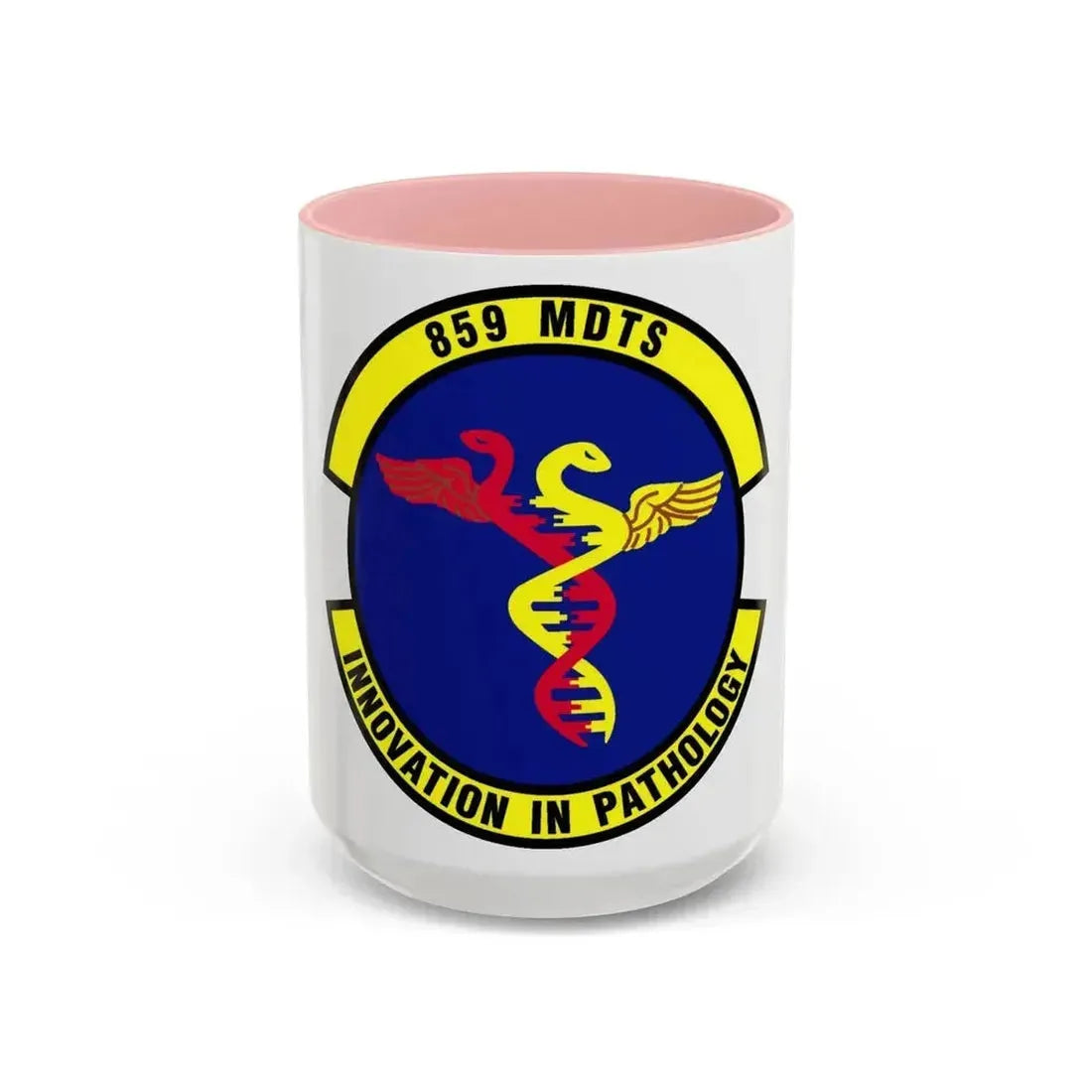 859th Diagnostics and Therapeutics Squadron (U.S. Air Force) Accent Coffee Mug 15oz Pink - Go Mug Yourself