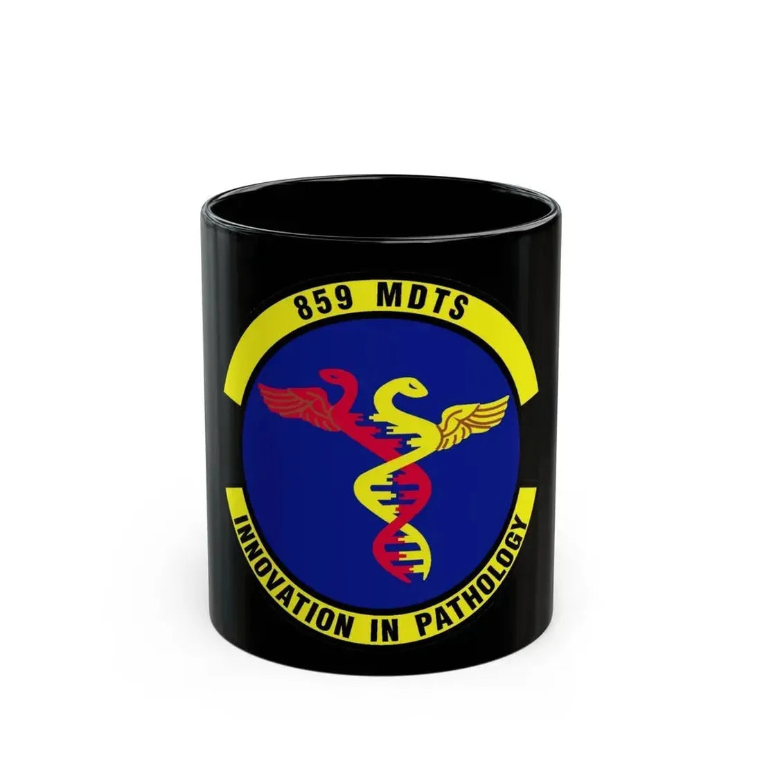 859th Diagnostics and Therapeutics Squadron (U.S. Air Force) Black Coffee Mug 11oz - Go Mug Yourself