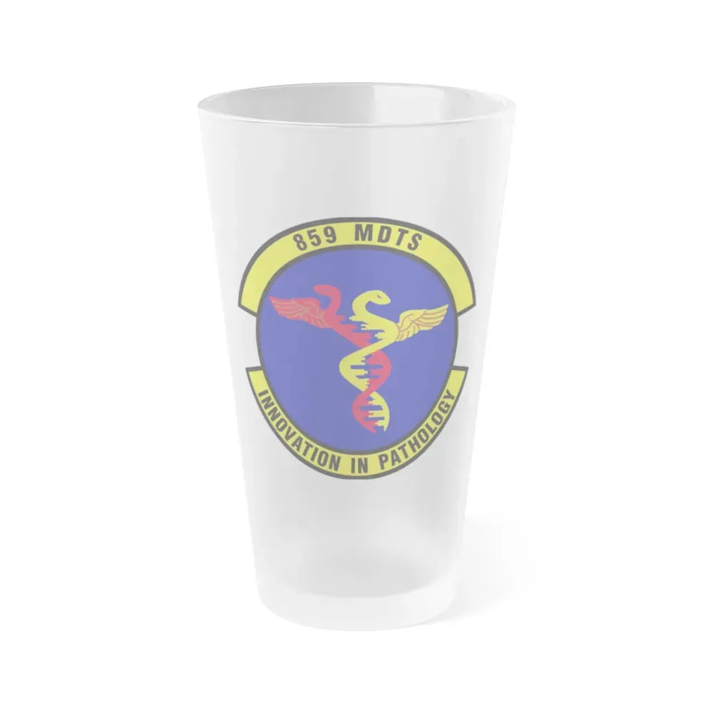 859th Diagnostics and Therapeutics Squadron (U.S. Air Force) Frosted Pint Glass 16oz 16oz Frosted - Go Mug Yourself