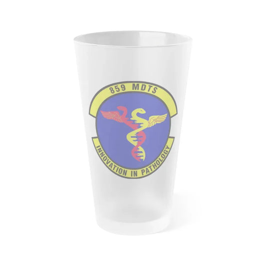859th Diagnostics and Therapeutics Squadron (U.S. Air Force) Frosted Pint Glass 16oz 16oz Frosted - Go Mug Yourself