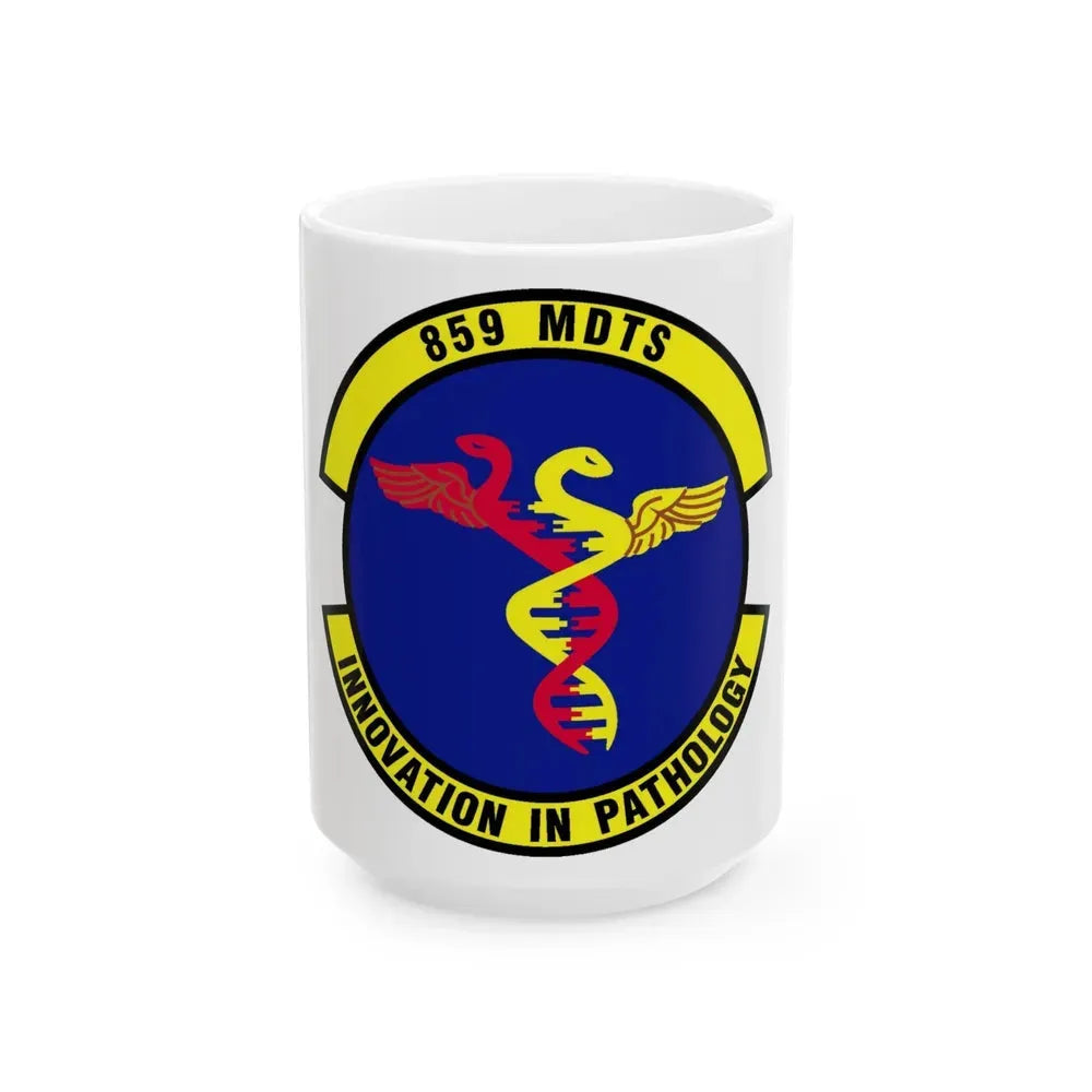 859th Diagnostics and Therapeutics Squadron (U.S. Air Force) White Coffee Mug 15oz - Go Mug Yourself