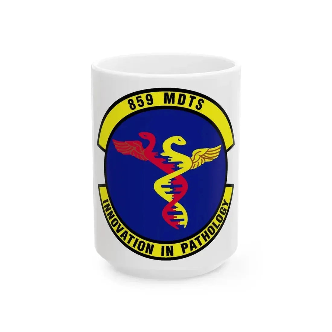 859th Diagnostics and Therapeutics Squadron (U.S. Air Force) White Coffee Mug 15oz - Go Mug Yourself