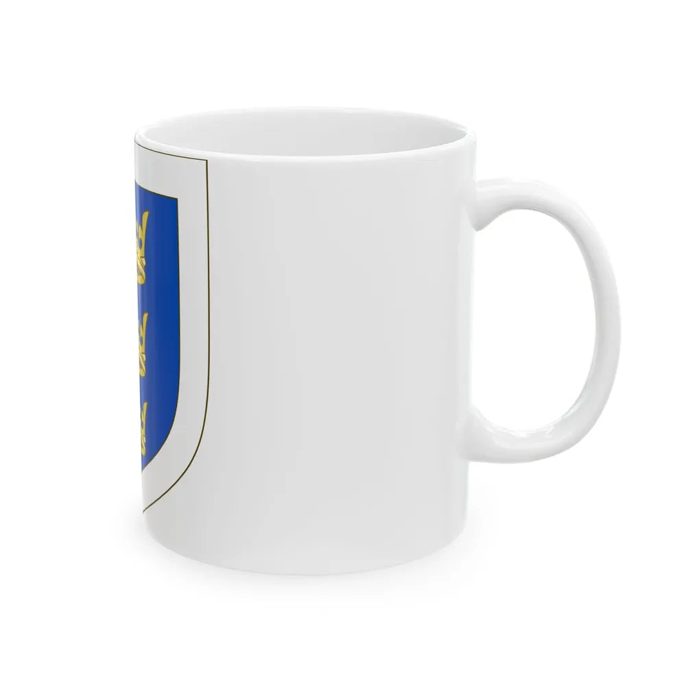 Coat of arms of the Lordship of Ireland - White Coffee Mug-Go Mug Yourself