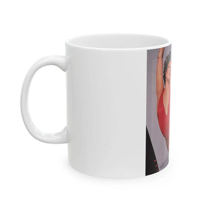 Raquel Welch #229 (Vintage Female Icon) White Coffee Mug-Go Mug Yourself