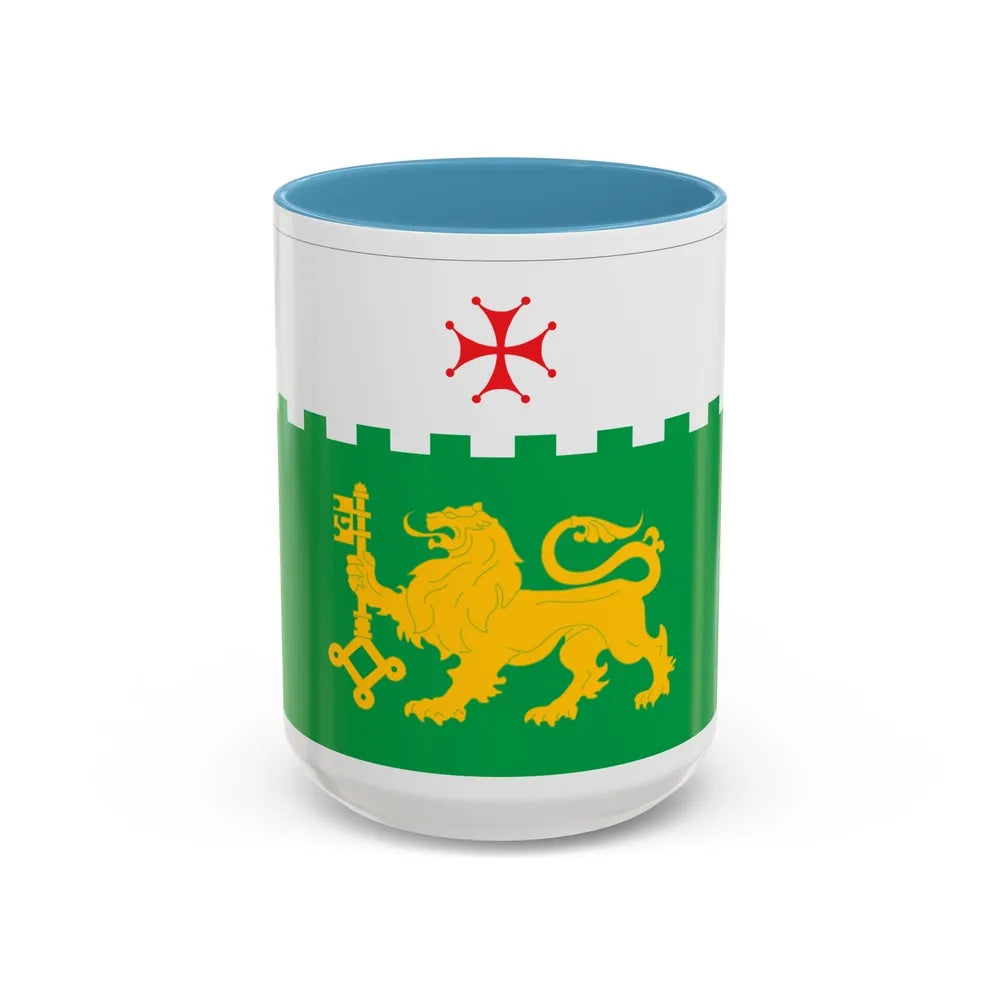 Flag of Akhaltsikhe Georgia - Accent Coffee Mug-15oz-Light Blue-Go Mug Yourself