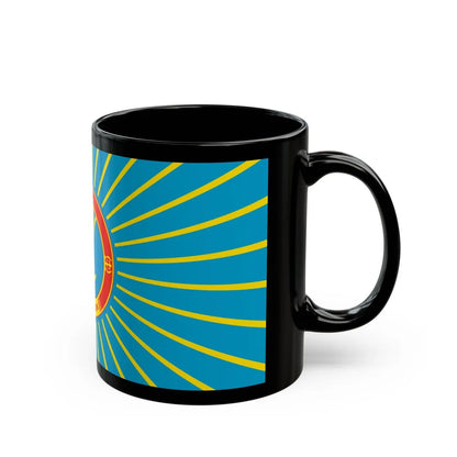 Flag of Nur Sultan Kazakhstan - Black Coffee Mug-Go Mug Yourself