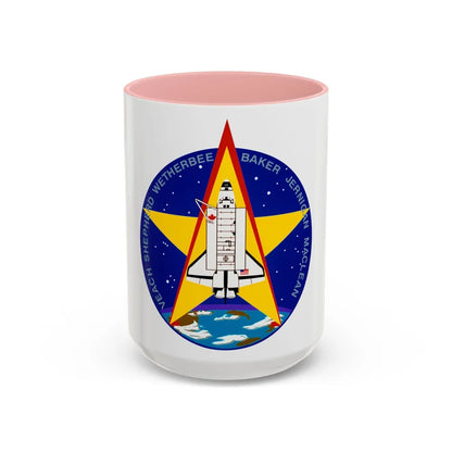 STS 52 (NASA) Accent Coffee Mug-15oz-Pink-Go Mug Yourself