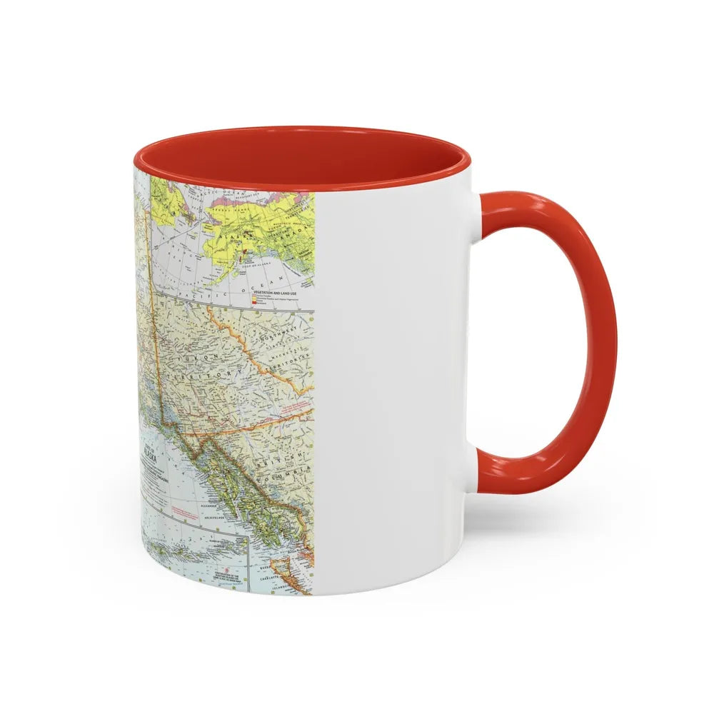 USA - Alaska (1959) (Map) Accent Coffee Mug-Go Mug Yourself