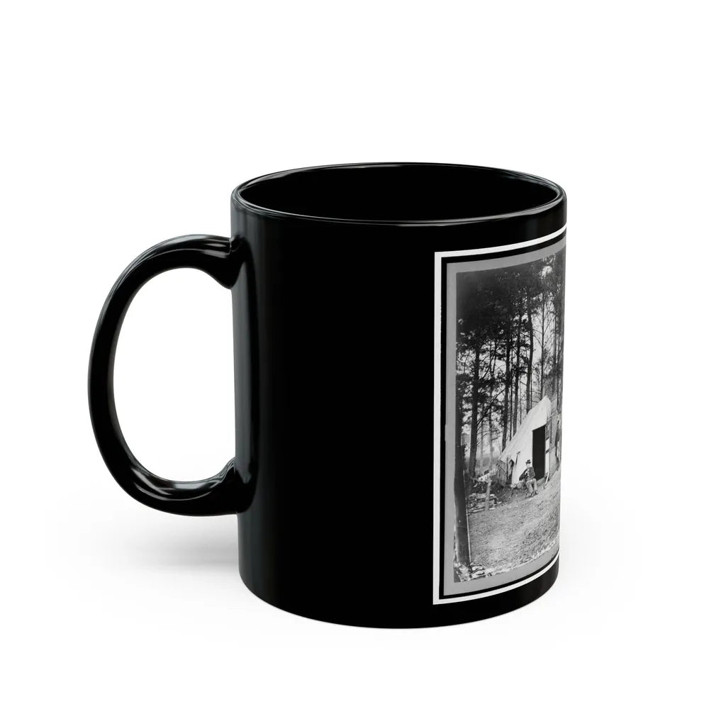 Quarters Of Capt. Harry Clinton, Qt. Mst. Of Provost Marshal Dept., Brandy Station, Virginia (U.S. Civil War) Black Coffee Mug-Go Mug Yourself