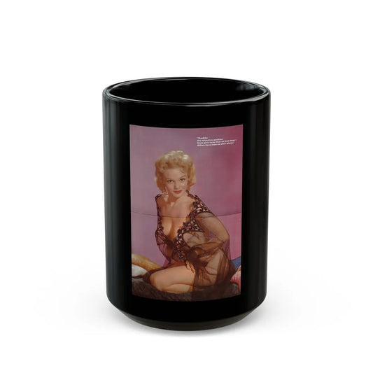 Lee Wilson #04 - 1 Color Centerfold from Escapade's Chocicest Mag. Fall '56 (Vintage Female Icon) Black Coffee Mug-15oz-Go Mug Yourself