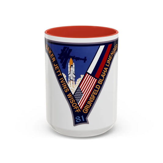 STS 81 (NASA) Accent Coffee Mug-15oz-Red-Go Mug Yourself