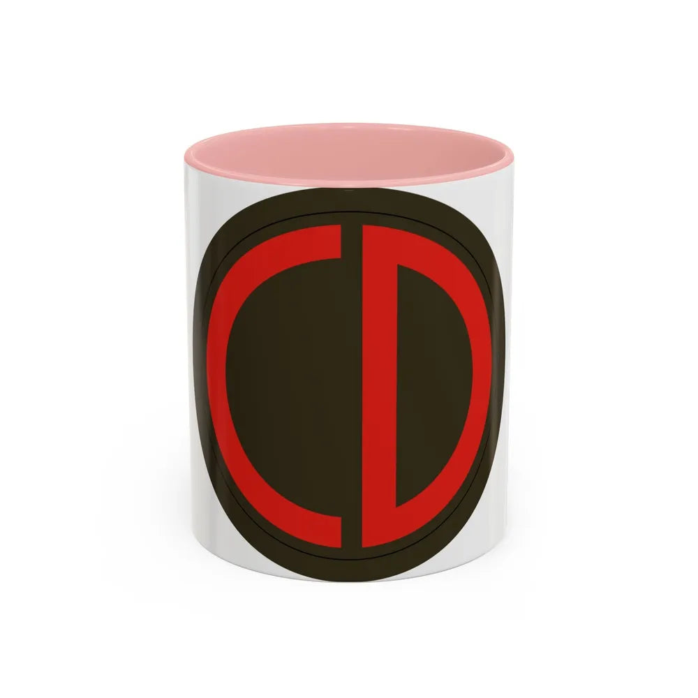 85th Division SSI (U.S. Army) Accent Coffee Mug-11oz-Pink-Go Mug Yourself