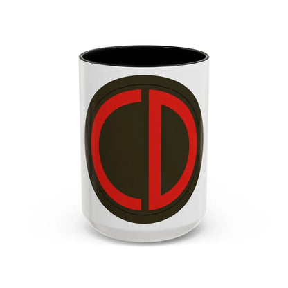 85th Division SSI (U.S. Army) Accent Coffee Mug-15oz-Black-Go Mug Yourself