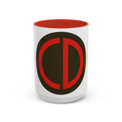 85th Division SSI (U.S. Army) Accent Coffee Mug-15oz-Red-Go Mug Yourself