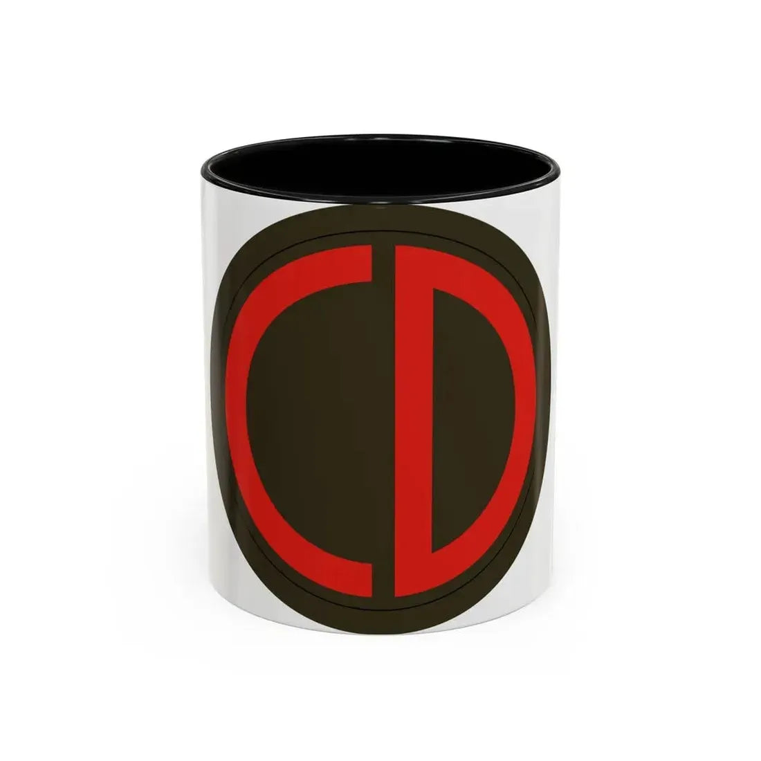85th Division SSI (U.S. Army) Accent Coffee Mug 11oz Black - Go Mug Yourself