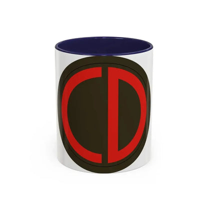 85th Division SSI (U.S. Army) Accent Coffee Mug 11oz Navy - Go Mug Yourself