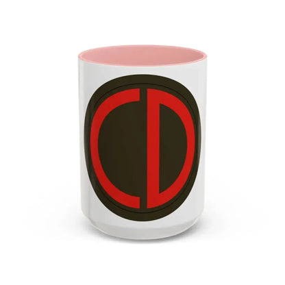 85th Division SSI (U.S. Army) Accent Coffee Mug 15oz Pink - Go Mug Yourself
