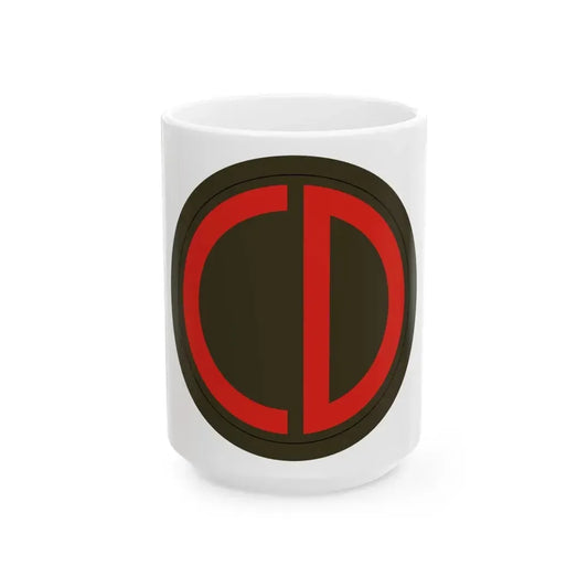 85th Division SSI (U.S. Army) White Coffee Mug 15oz - Go Mug Yourself